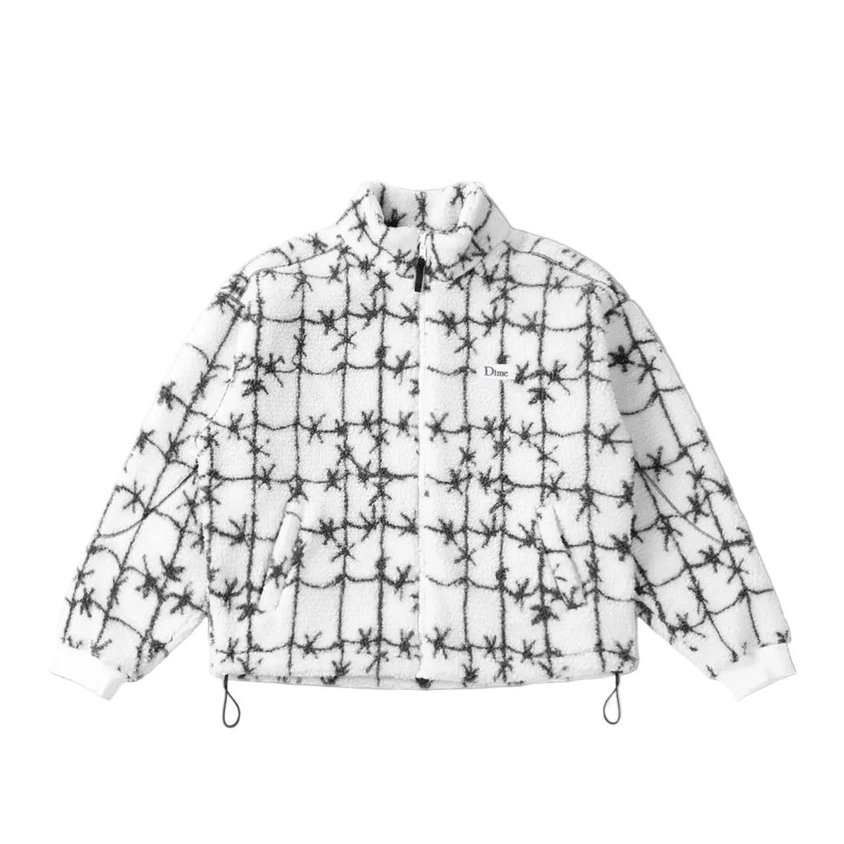 DIME MTL POLAR FLEECE SHERPA ZIP WHITE