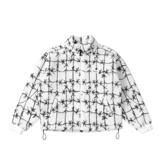 DIME MTL POLAR FLEECE SHERPA ZIP WHITE