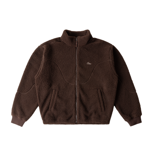 DIME MTL POLAR FLEECE SHERPA ZIP BROWN