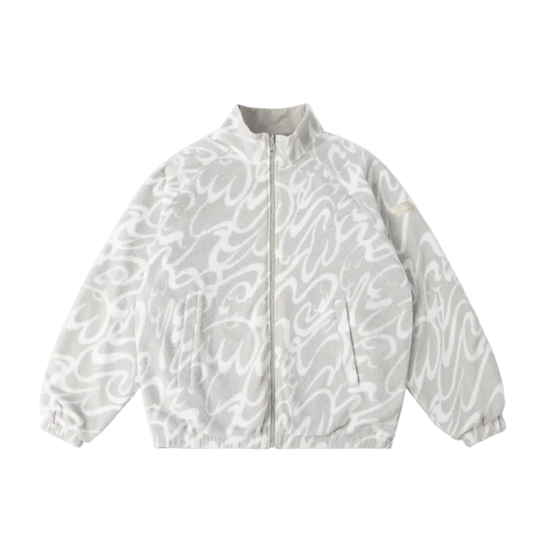 DIME MTL REVERSIBLE CHILLING FLEECE GRANITE/BONE