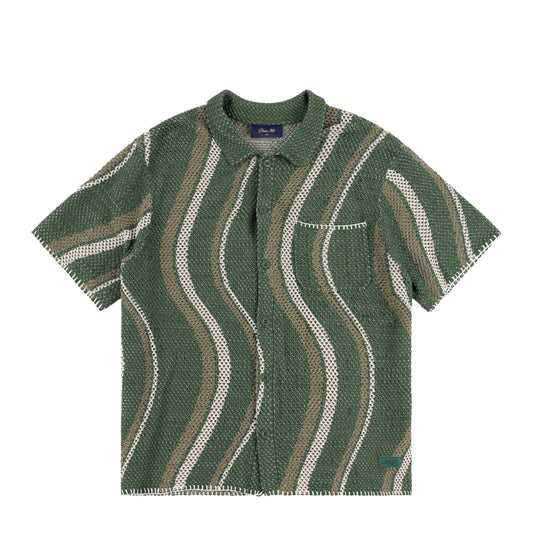DIME MTL SOLEIL BUTTON UP KNIT GREEN