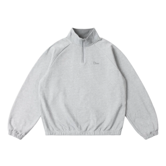 DIME MTL CLASSIC TERRY QUARTER ZIP HEATHER GRAY