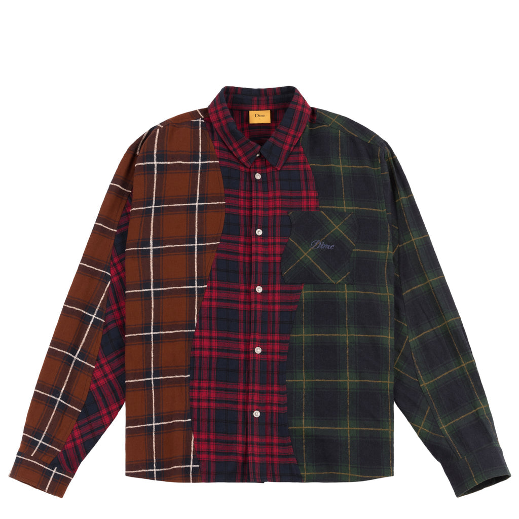 DIME MTL TRIPLE PLAID SHIRT MULTI