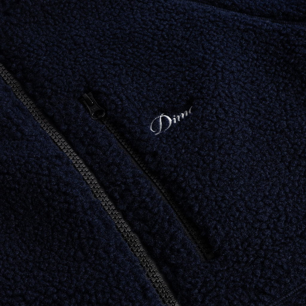 DIME MTL POLAR FLEECE SHERPA ZIP NAVY