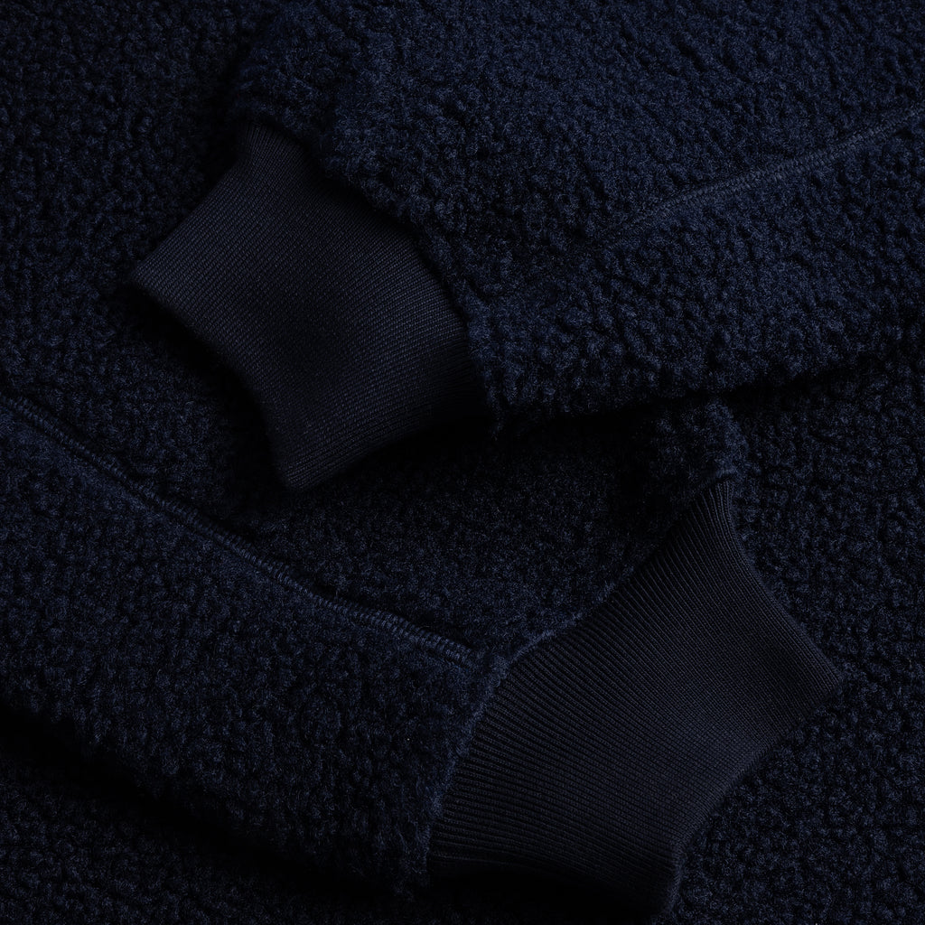 DIME MTL POLAR FLEECE SHERPA ZIP NAVY