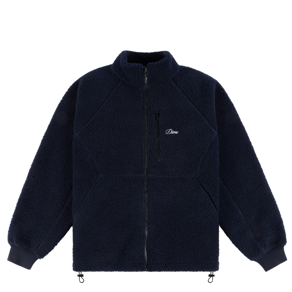 DIME MTL POLAR FLEECE SHERPA ZIP NAVY