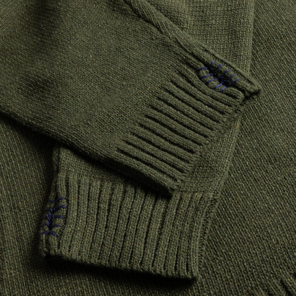 DIME MTL HARDCORE WOOL HOODIE ARMY GREEN