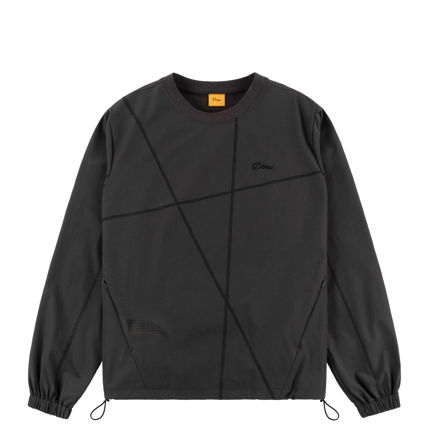 DIME MTL TECH CREWNECK CHARCOAL