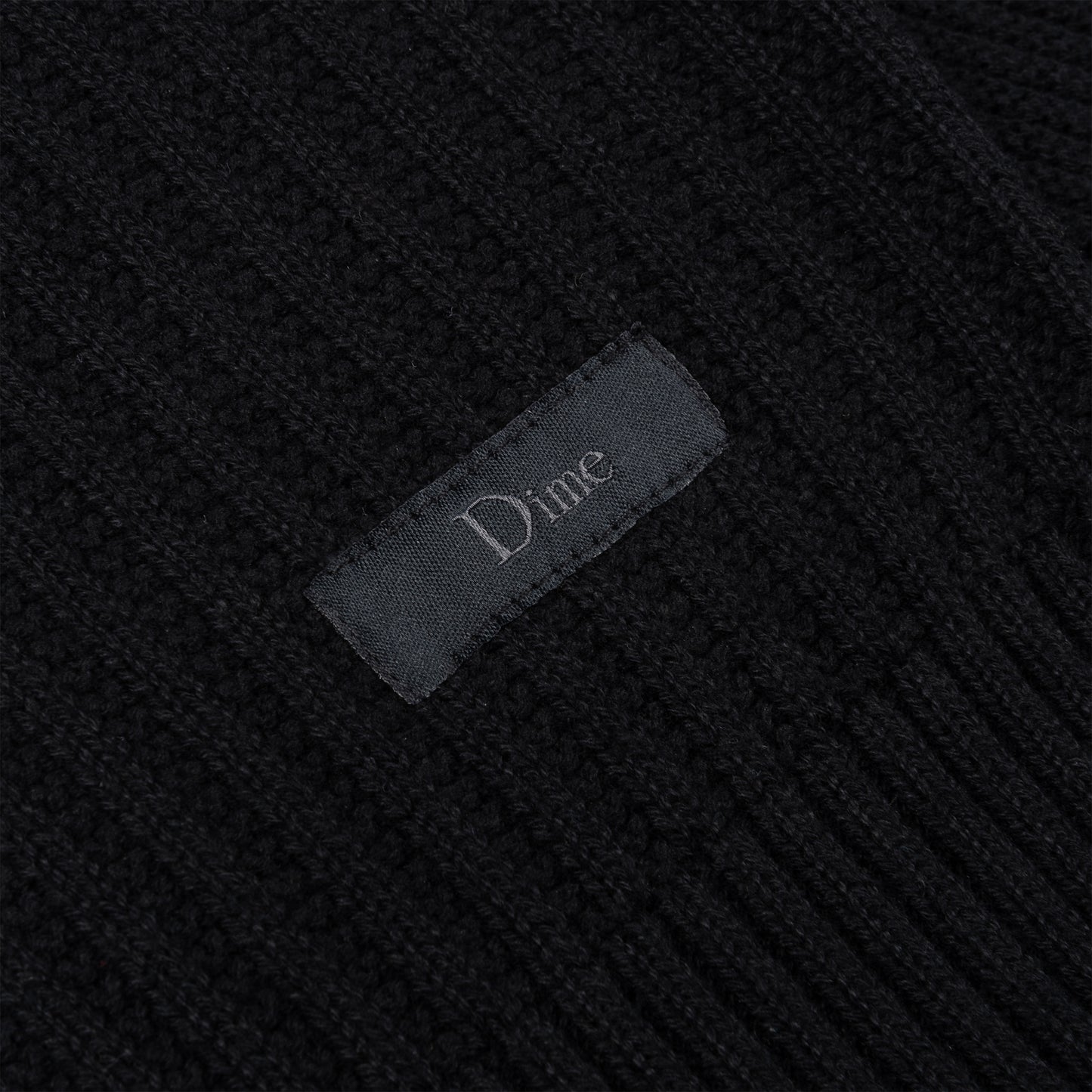 DIME MTL WAVE KNIT CREWNECK BLACK