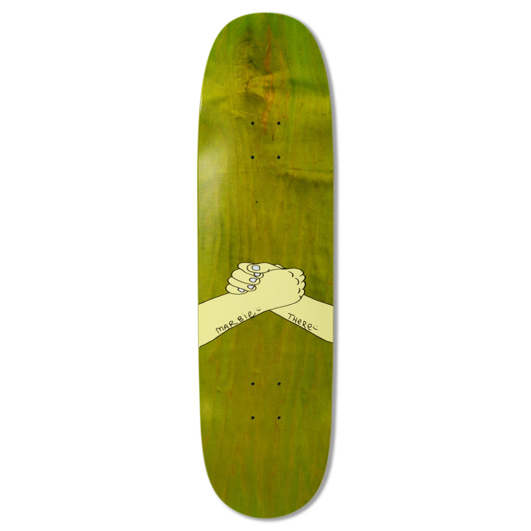 THERE SKATEBOARDS MARBIE DAPPED SLICK SHAPED DECK 8.5