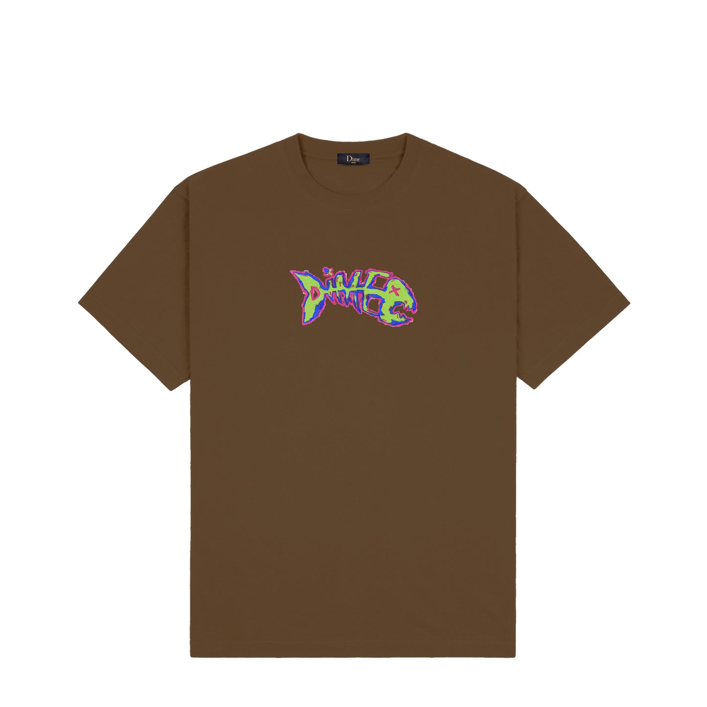 DIME MTL BONES TEE DARK BROWN