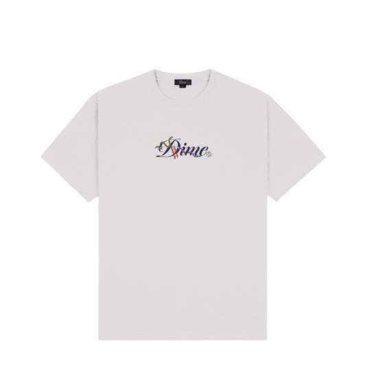 DIME MTL CLASSIC SMALL LOGO TEE CEMENT