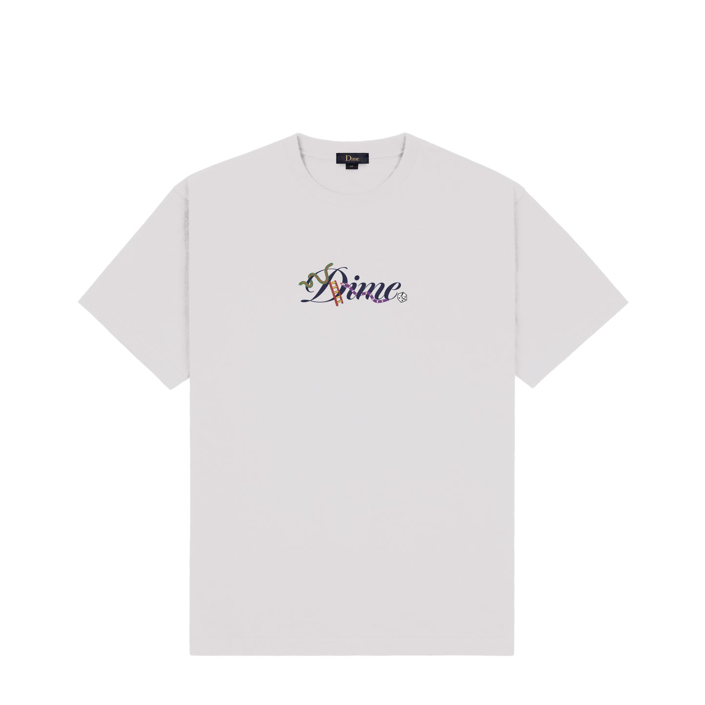 DIME MTL CLASSIC SMALL LOGO TEE CEMENT