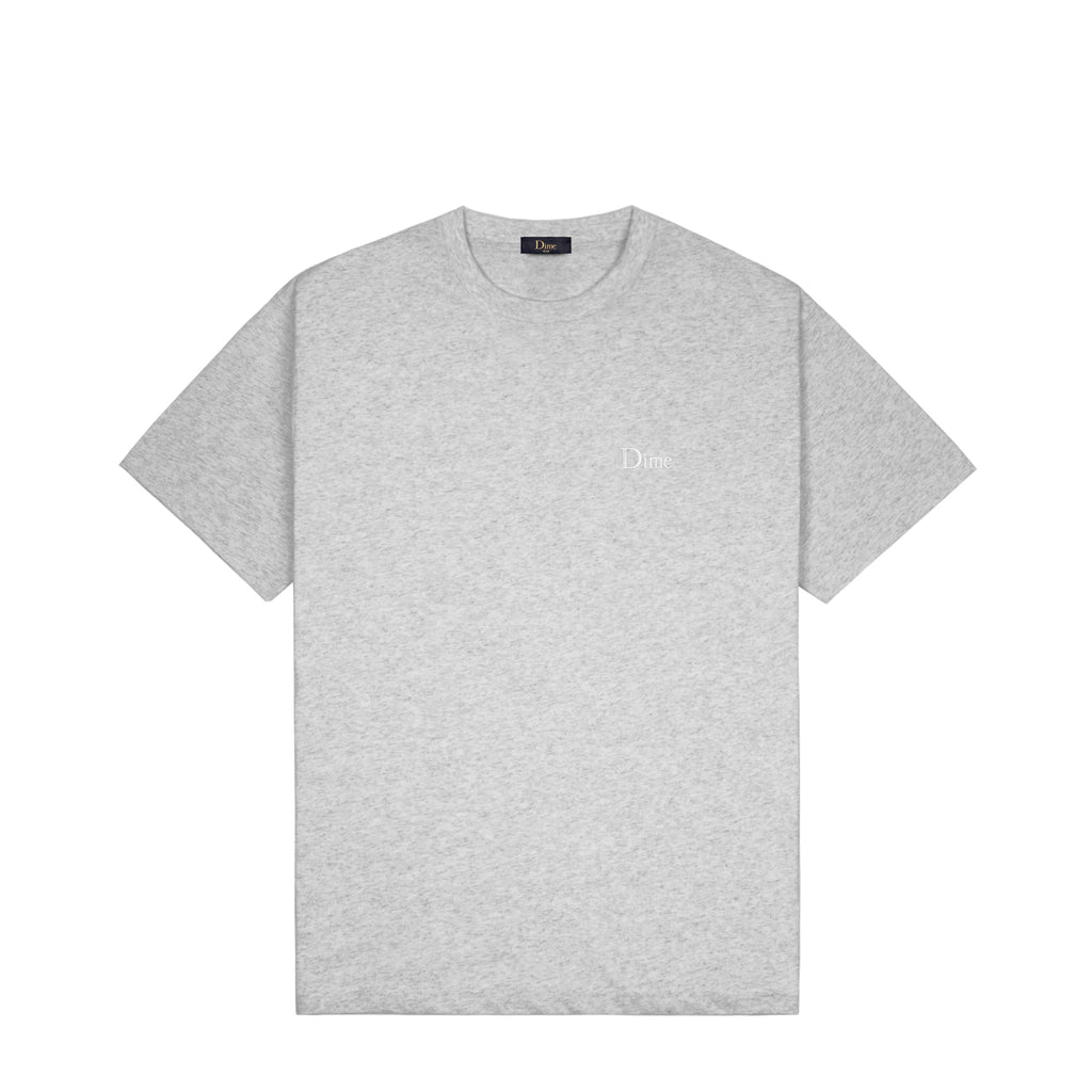 DIME MTL CLASSIC SMALL LOGO TEE HEATHER GREY