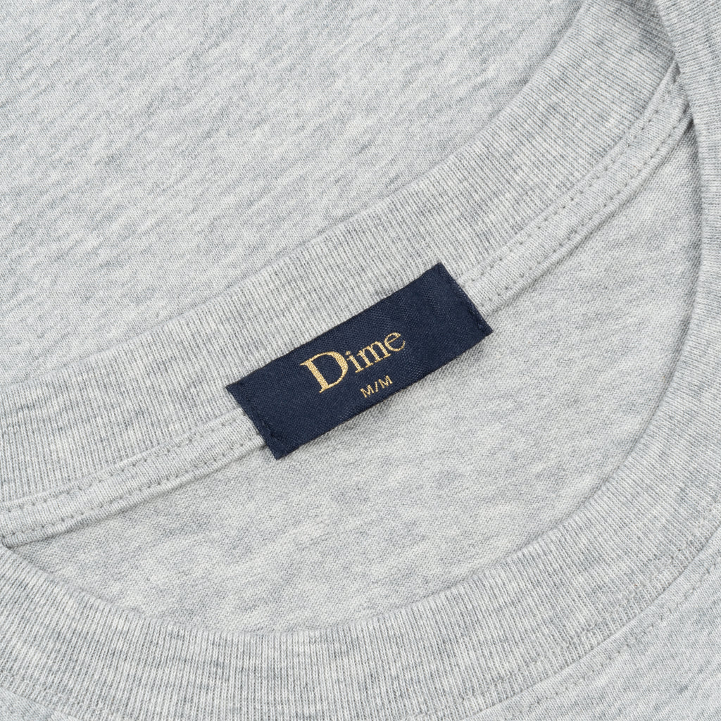 DIME MTL CLASSIC SMALL LOGO TEE HEATHER GREY