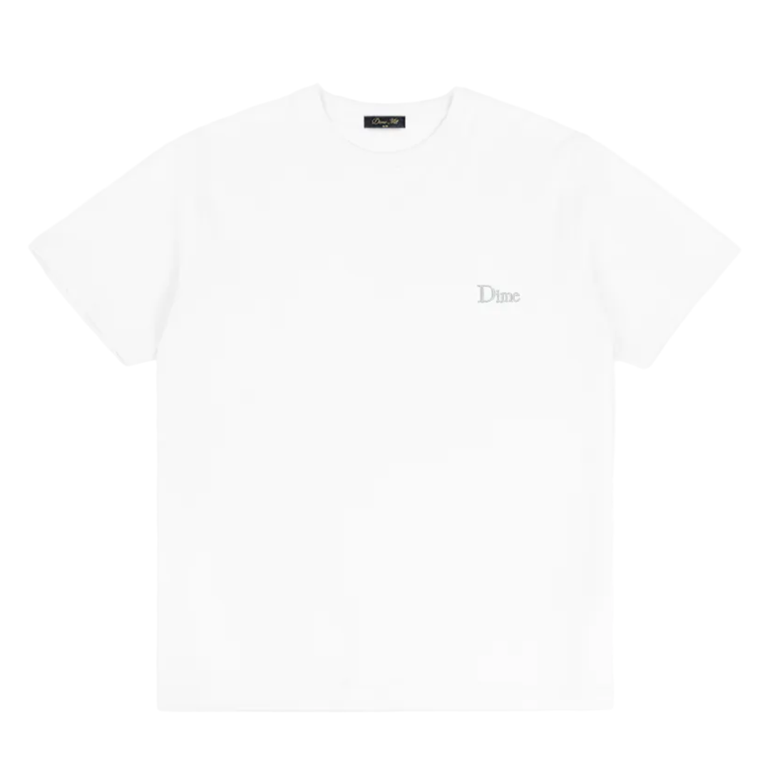 DIME MTL CLASSIC SMALL LOGO TEE WHITE