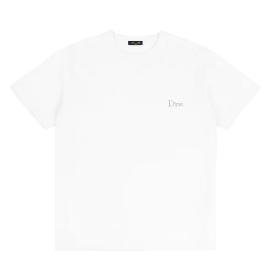 DIME MTL CLASSIC SMALL LOGO TEE WHITE
