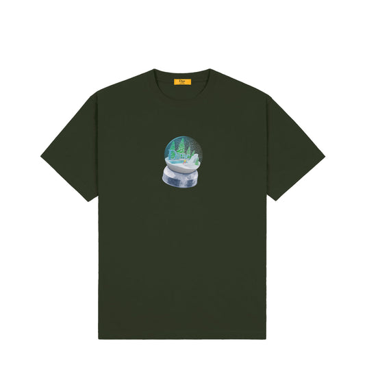 DIME MTL SNOW GLOBE TEE FOREST GREEN