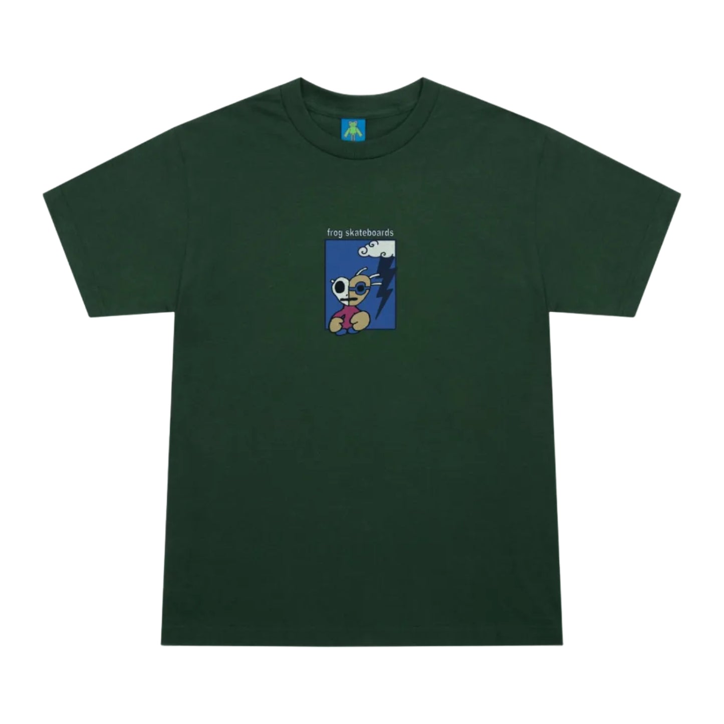 FROG SKATEBOARDS TOUGH GUY TEE FOREST GREEN
