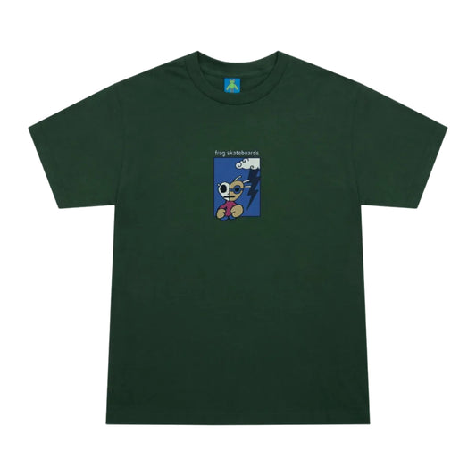 FROG SKATEBOARDS TOUGH GUY TEE FOREST GREEN