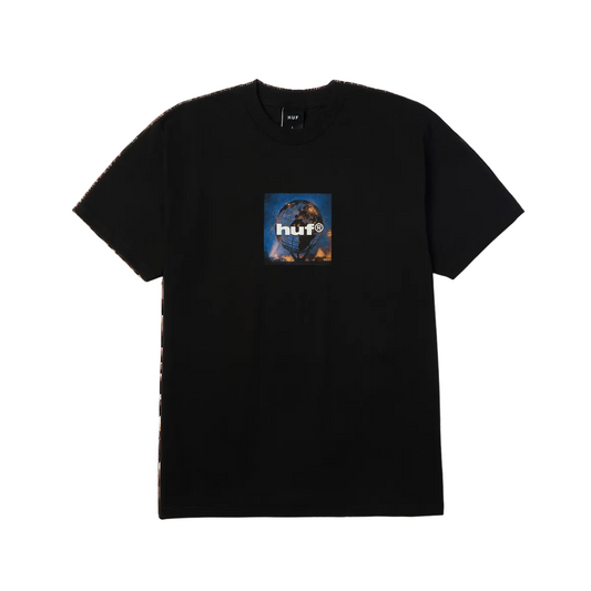 HUF WORLDWIDE UNISPHERE TEE BLACK
