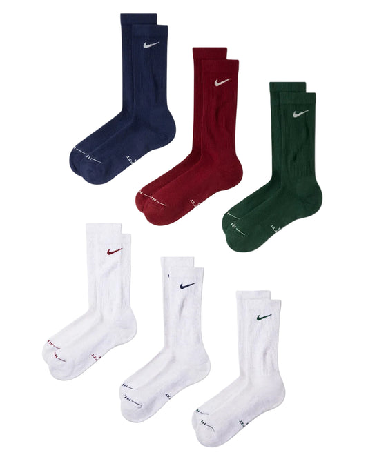 NIKE DRI-FIT MULTI COLOR SOCKS 6 PACK