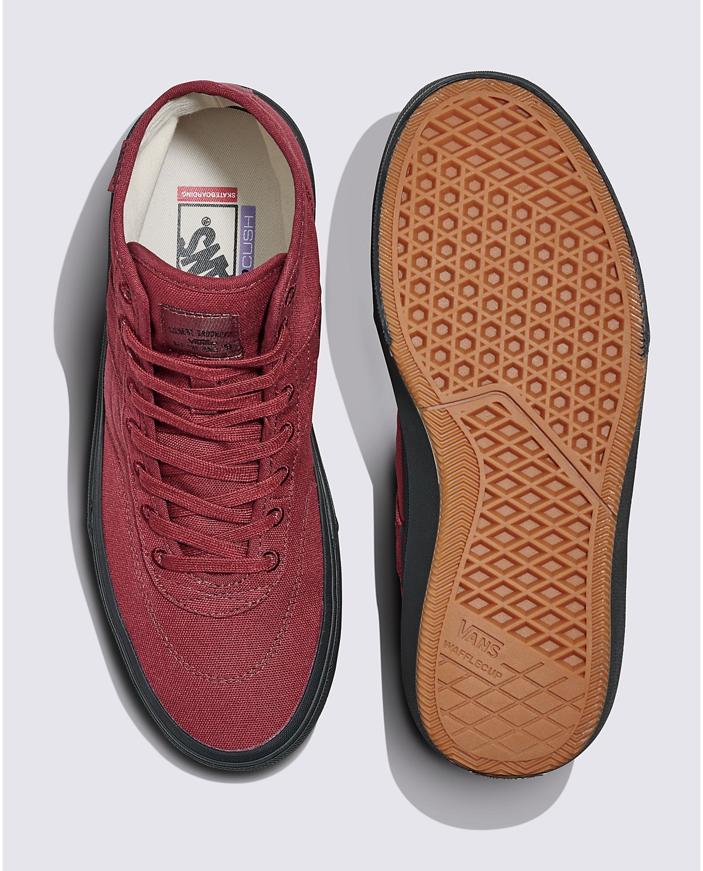 VANS SKATE CROCKETT HIGH DECON WINE