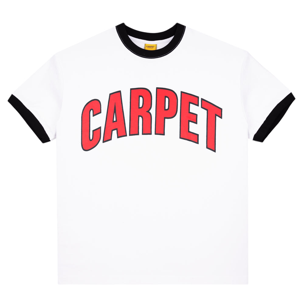 CARPET COMPANY VARSITY RINGER TEE WHITE