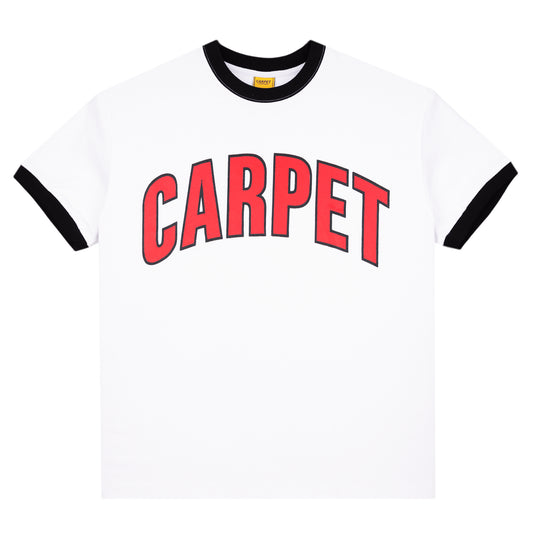 CARPET COMPANY VARSITY RINGER TEE WHITE