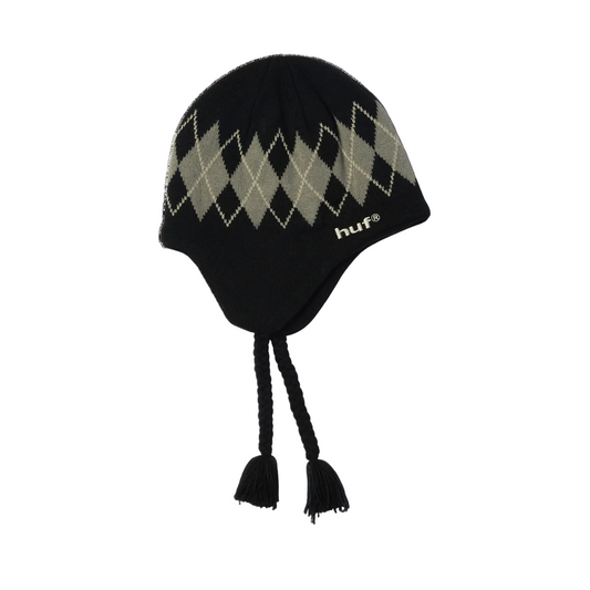 HUF WORLDWIDE WILSON BRAIDED BEANIE BLACK