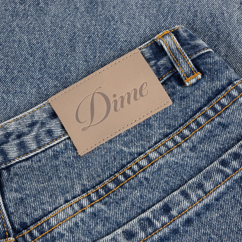 DIME MTL WOMENS BAGGY DENIM PANTS INDIGO WASH