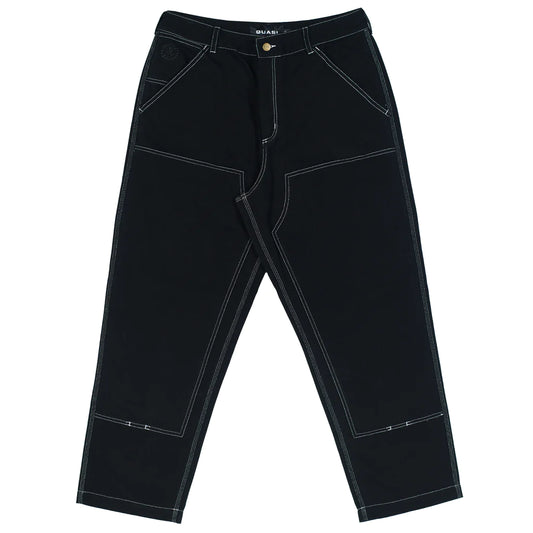 QUASI SKATEBOARDS WORK PANTS BLACK/WHITE