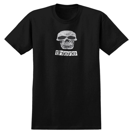 THERE SKATEBOARDS SKULL TEE BLACK/WHITE