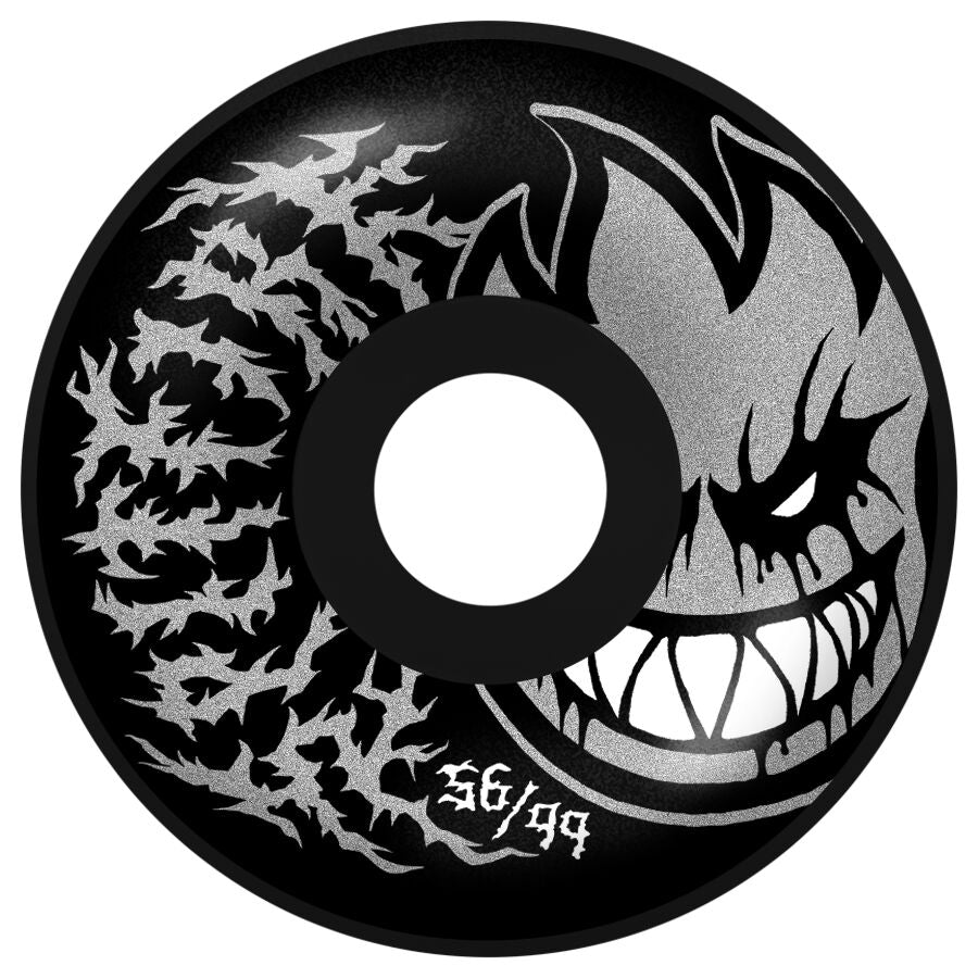 SPITFIRE WHEELS FORMULA FOUR DEATHMASK 99A RADIAL FULL 56MM BLACK