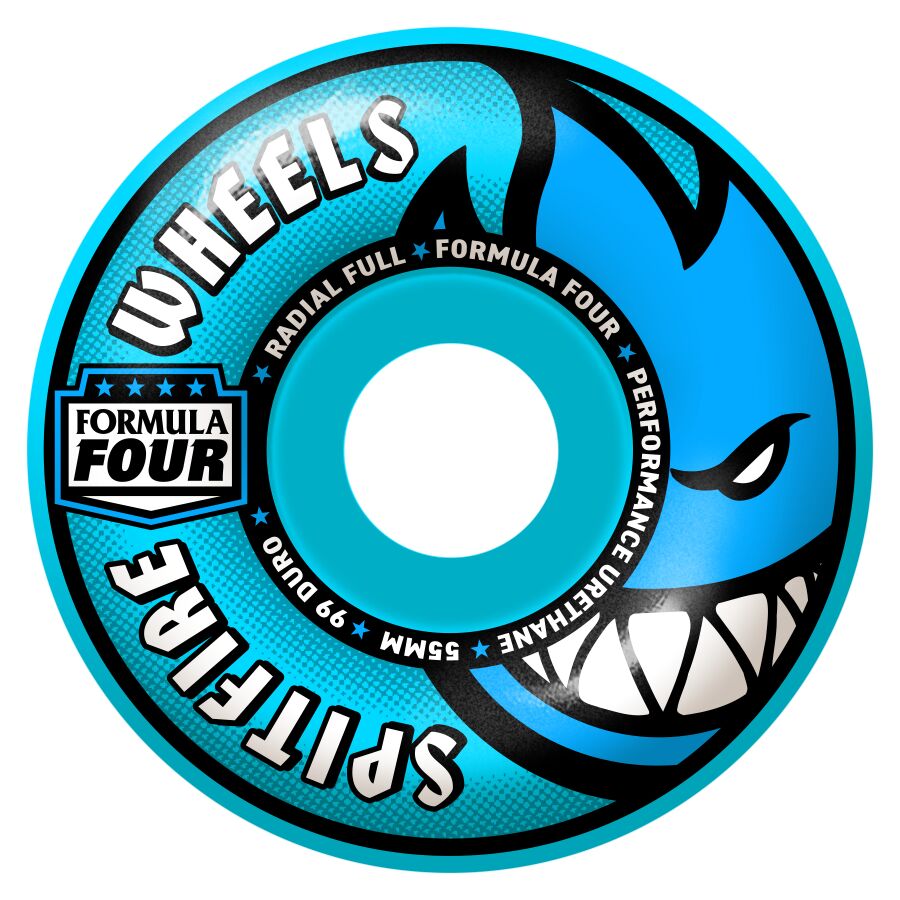 SPITFIRE WHEELS FORMULA FOUR RADIAL FULL 55M 99A BLUE