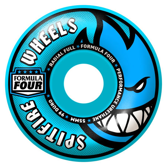 SPITFIRE WHEELS FORMULA FOUR RADIAL FULL 55M 99A BLUE