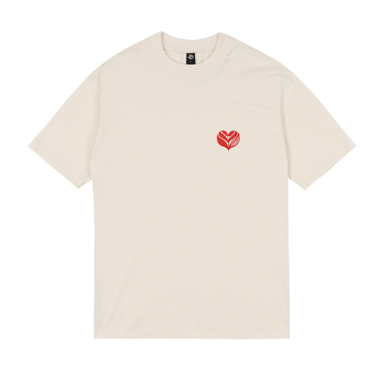 MAGENTA SKATEBOARDS LOVE TEE NATURAL
