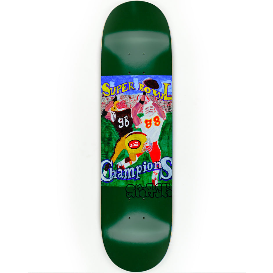 SNACK SKATEBOARDS WILLIAMS SUPER BOWL DECK 8.25