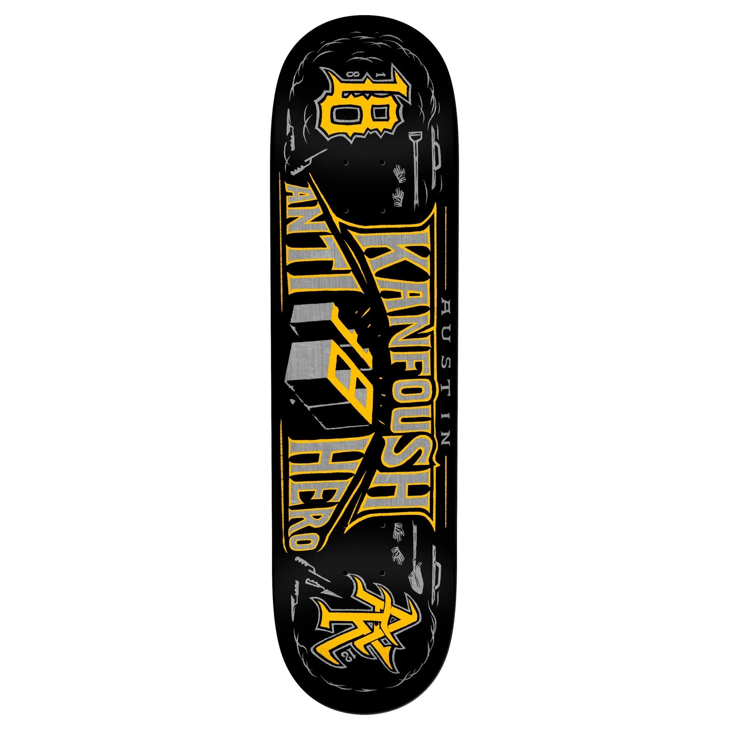 ANTIHERO SKATEBOARDS KANFOUSH CUSTOM DECK