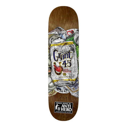 ANTIHERO SKATEBOARDS GRANT REFUSE DECK 8.4