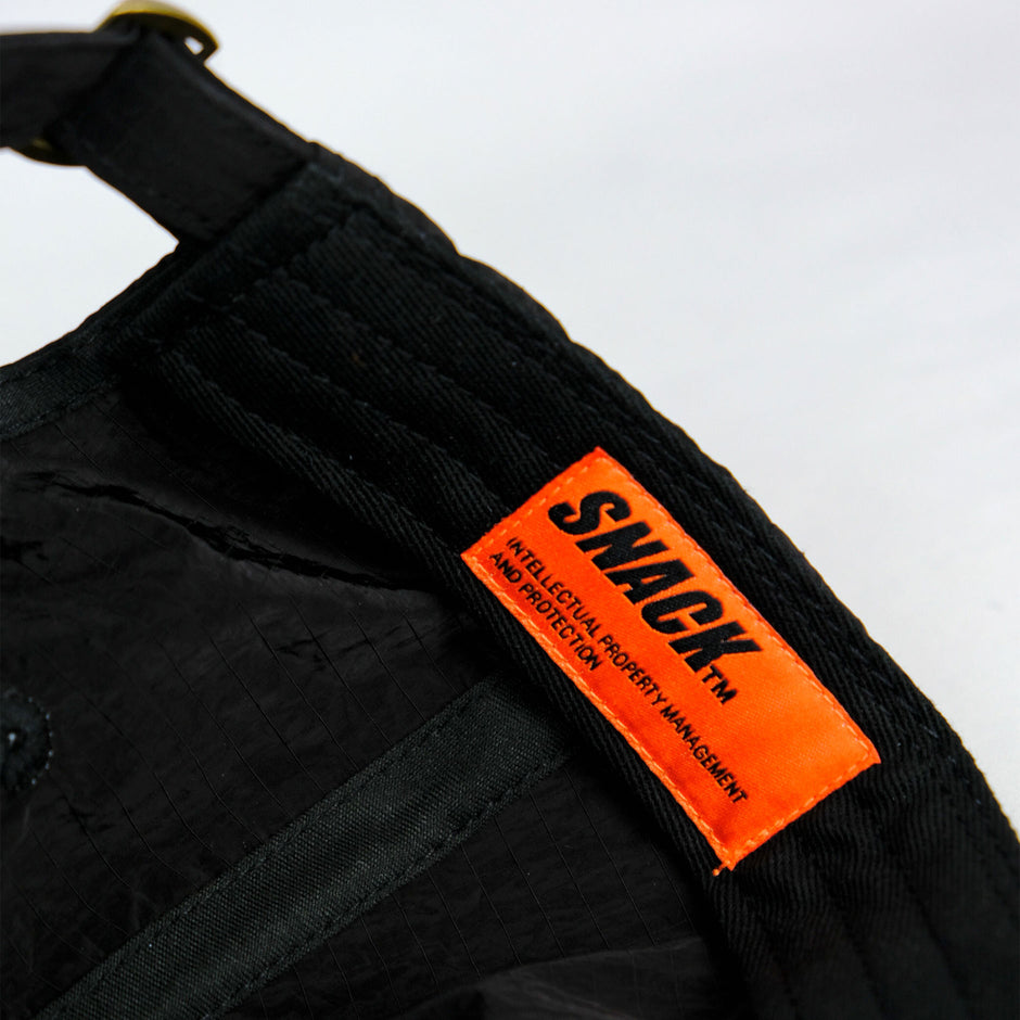 SNACK SKATEBOARDS ALIVE RIPSTOP CAP BLACK