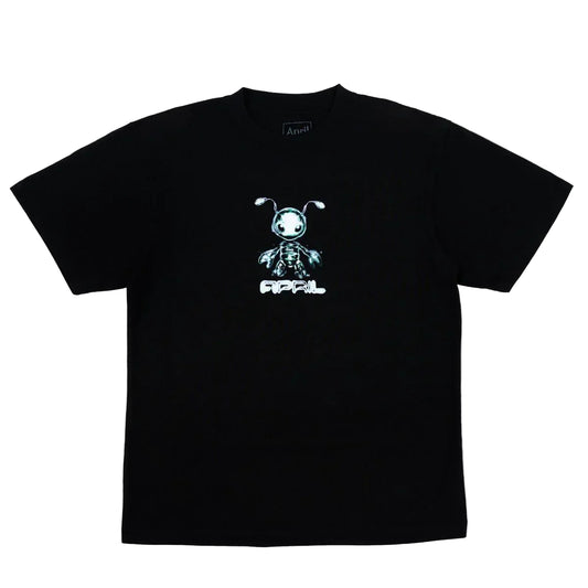 APRIL SKATEBOARDS BUGGIN TEE BLACK