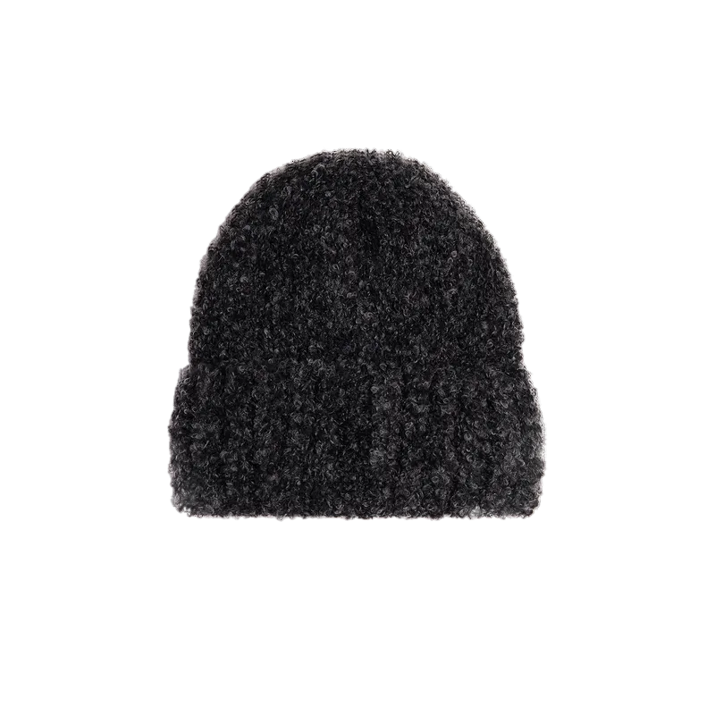 POLAR SKATE CO FLUFF BEANIE BLACK