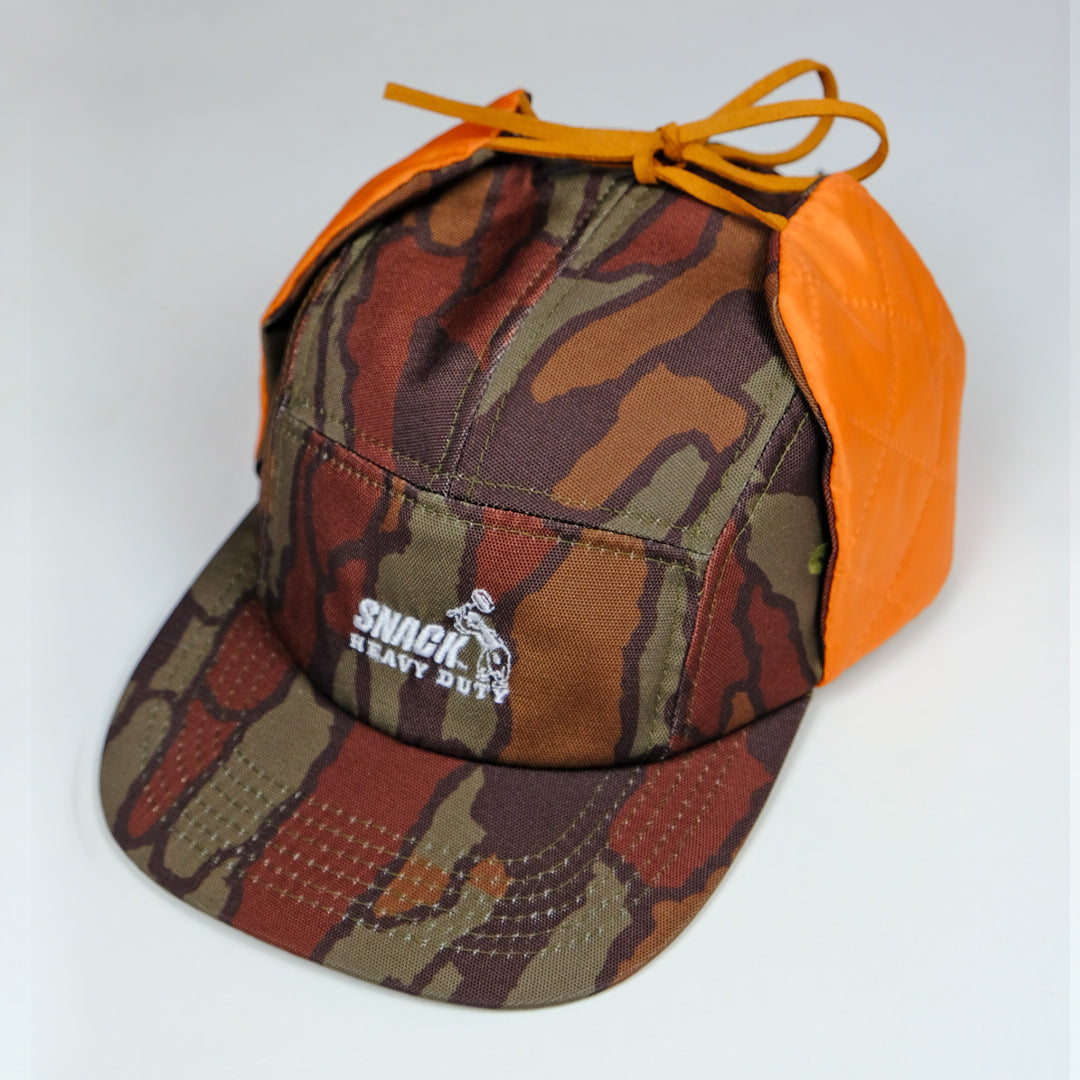 SNACK SKATEBOARDS BARK CAMO EARFLAP CAP