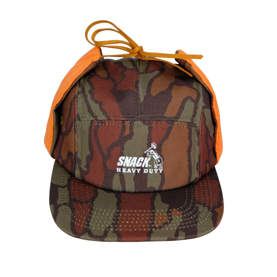 SNACK SKATEBOARDS BARK CAMO EARFLAP CAP