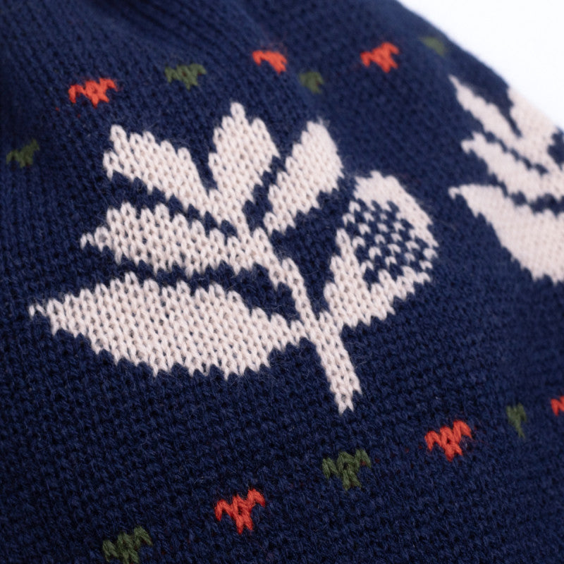 MAGENTA SKATEBOARDS ANDES POM BEANIE NAVY