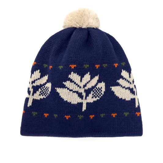 MAGENTA SKATEBOARDS ANDES POM BEANIE NAVY
