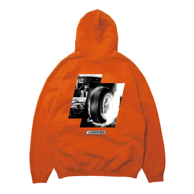 EVISEN SKATEBOARDS ABNORMAL TURBO HOODIE ORANGE