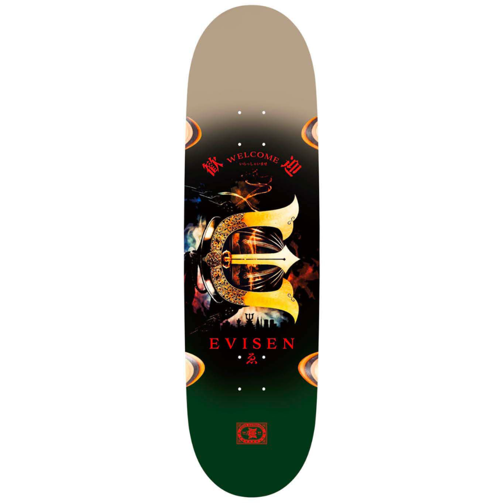 EVISEN SKATEBOARDS WELCOME E SHAPED DECK 8.8