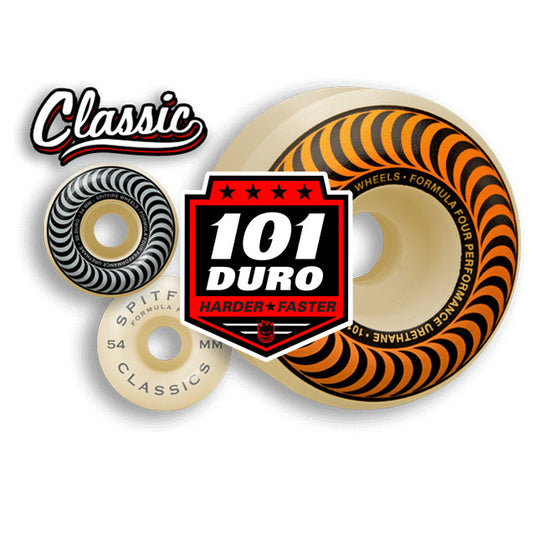 SPITFIRE WHEELS FORMULA FOUR CLASSICS 101 DURO SIZE VARIANT